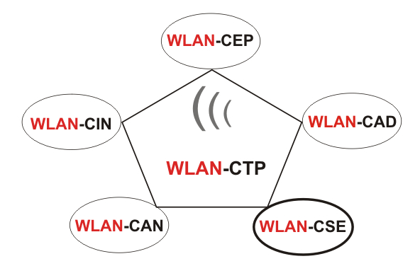 802.11n, 802.11e, 802.11i, 802.11a, 802.11g, Wireless LAN Certified Training,  WLAN-CAN, WLAN-CSE, WLAN-CEP, WLAN-CAD, Wireless LAN Training, Wireless LAN Schulung